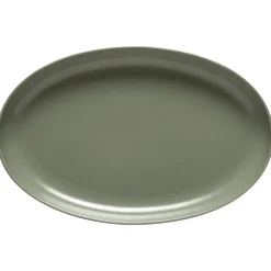Pacifica Collection Oval Plates in Artichoke, Set of 6