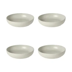 Pacifica Collection Pasta Bowls in Oyster Grey, Set of 6