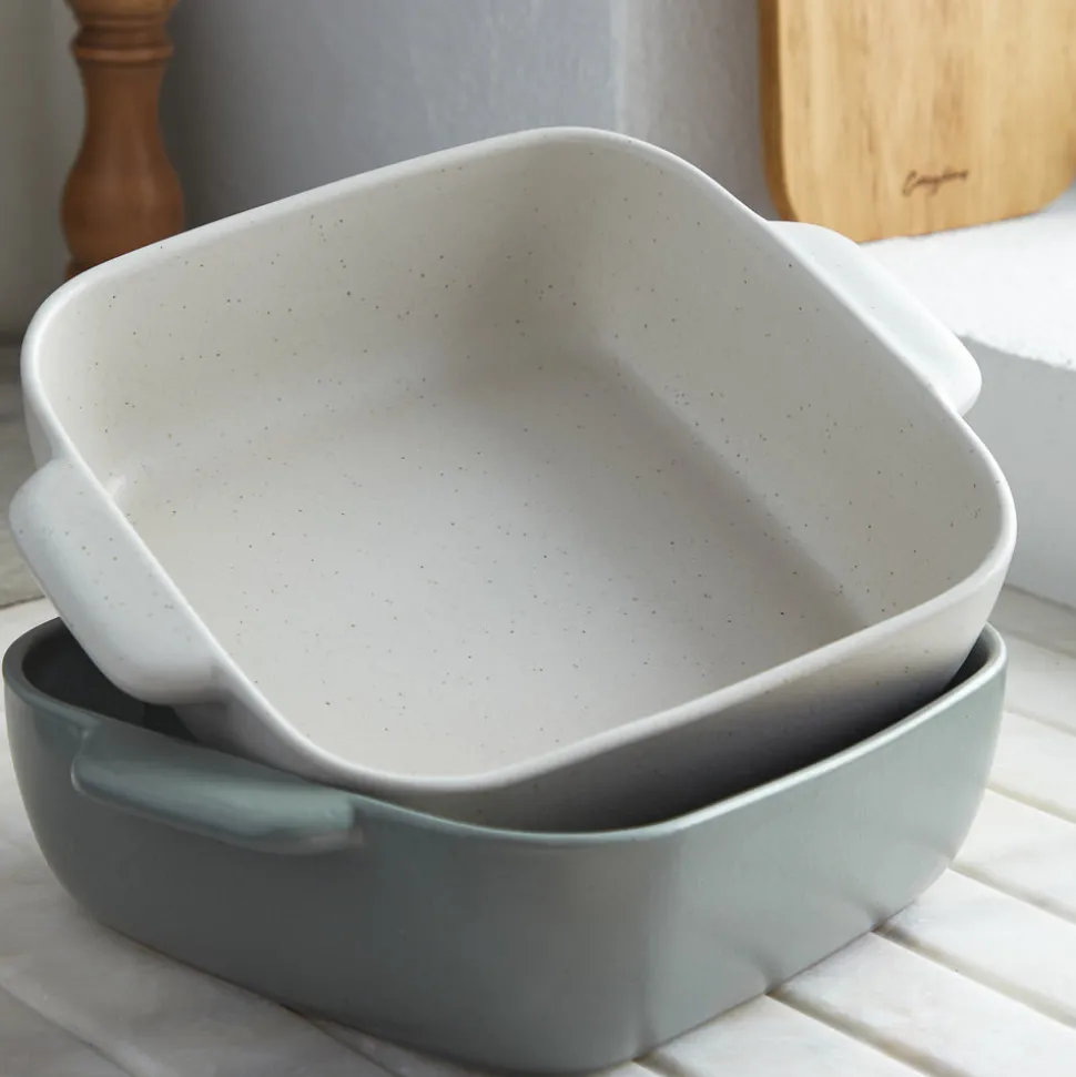 Pacifica Collection Rectangle Baker 16" in Salt