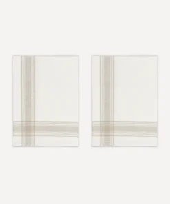 Pair of Bistrot Tea Towels in Natural, Set of 2