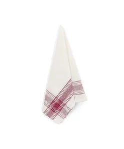 Pair of Bistrot Tea Towels in Burgundy, Set of 2