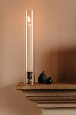 Pair of Fluted Candleholders in Silver