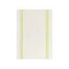 Pair of Striped Linen Tea Towels in Apple Green, Set of 2