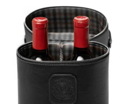 Pairing No. 285 Wine Tote in Vintage Black Leather