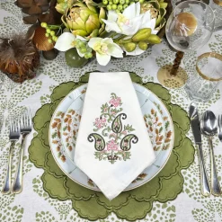 Paisley Motif Napkins, Set of 4