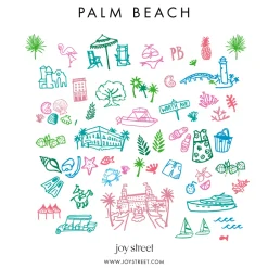 Palm Beach Women's Button Front Short Pajama Set