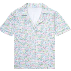 Palm Beach Women's Button Front Short Pajama Set