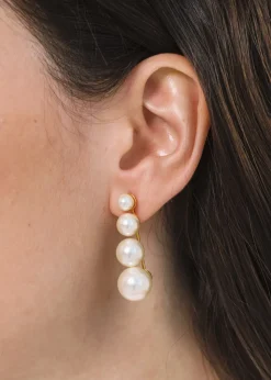 Palma Earrings in Pearl