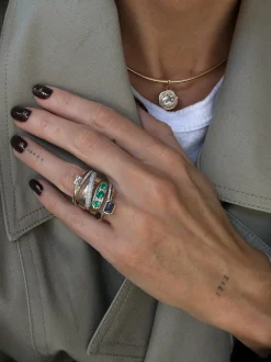 Paloma Emerald and Diamond Ring