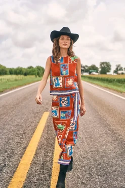 Paloma Wrap Skirt in Santa Fe