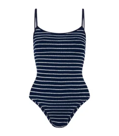 Pamela Swimsuit in Navy/White Stripe