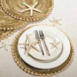 Pandan & Seashells Placemats, Set of 4