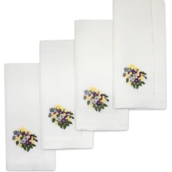Pansy Dinner Napkins, Set of 4