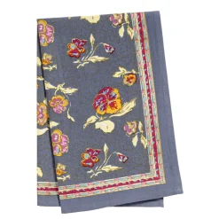 Pansy Tea Towels Red & Grey, Set of 3