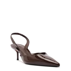 Paola Mid Patent Pump in Root Brown