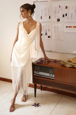 Parchita Dress in White