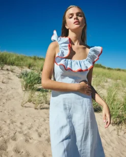 Parker Dress in Light Blue