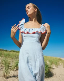 Parker Dress in Light Blue