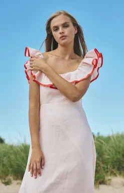 Parker Dress in Pink Sand