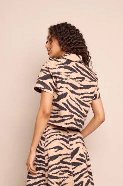 Paro Top in Zebra Blush