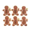 Party Gingerbread Men Sugar Cookies, Set of 6