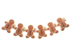 Party Gingerbread Men Sugar Cookies, Set of 6