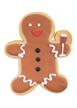Party Gingerbread Men Sugar Cookies, Set of 6