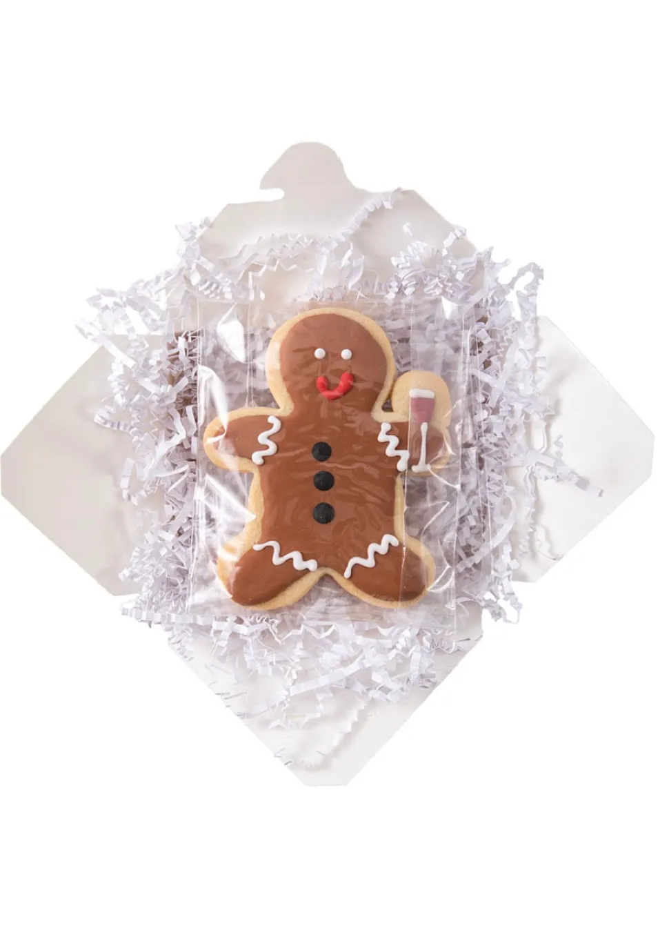 Party Gingerbread Men Sugar Cookies, Set of 6