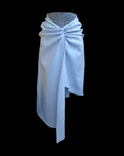 Pastel Knot Skirt in Ice Blue