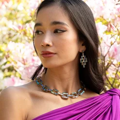 Pathway Link Necklace in Abalone