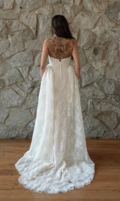 Paula French Lace Corset Gown