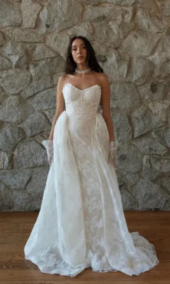 Paula French Lace Corset Gown