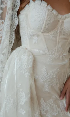 Paula French Lace Corset Gown