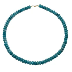 Peacock Blue Angelite Candy Necklace