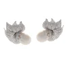Pearl and Diamond Earrings