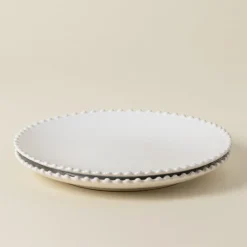 Pearl Collection Dinner Plates in White, Set of 6