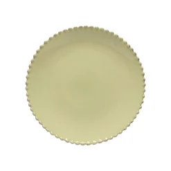 Pearl Collection Dinner Plates in Lilly Green, Set of 6