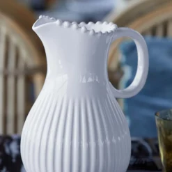 Pearl Collection Pitcher 87 oz. in White