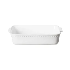 Pearl Collection Rectangle Baker 13" in White