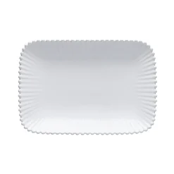 Pearl Collection Rectangle Platter 12" in White