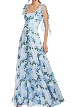 Pearl Gown in Glacial Peonies