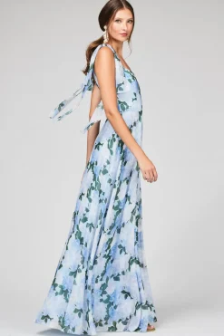 Pearl Gown in Glacial Peonies