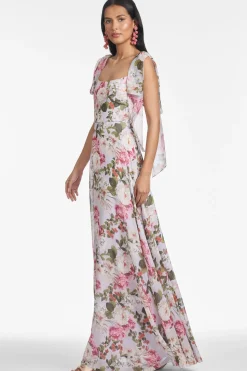 Pearl Gown in Petit Periwinkle & Petals