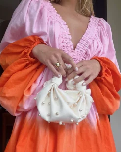 Pearl NLA Silk Knot Bag