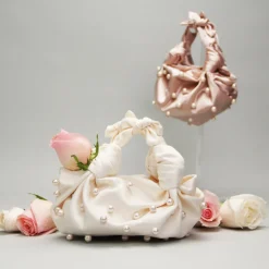 Pearl NLA Silk Knot Bag