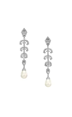 Pearl Scallop Lace Earrings