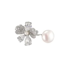 Pearl Snow Rose Ring