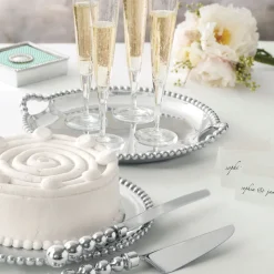 Pearled Oval Platter