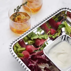 Pearled Square Chip & Dip