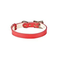 Pebble Grain Leather Dog Collar